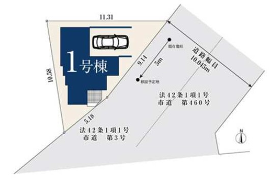 さいたま市中央区下落合201の区画図