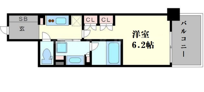 【間取り】 | ザ・パークハビオ堂島
