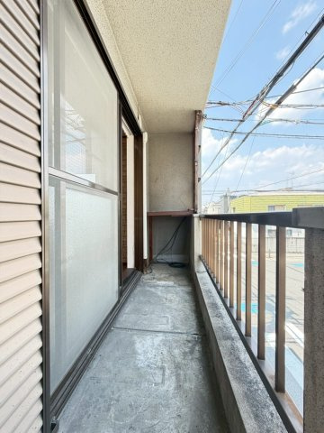 福島借家のバルコニー