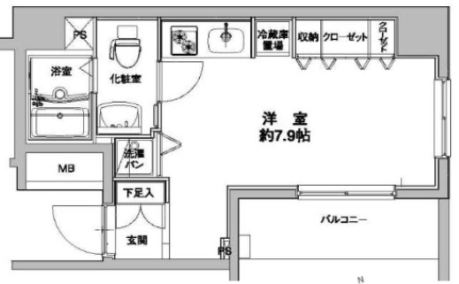 ドルチェ東京府中弐番館の間取り