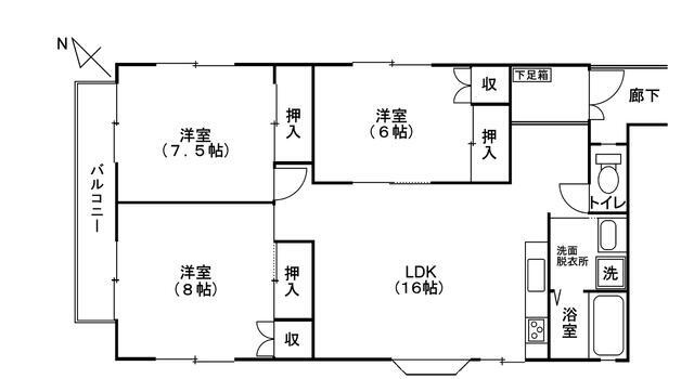 【間取り】 | 第３コーポ石井