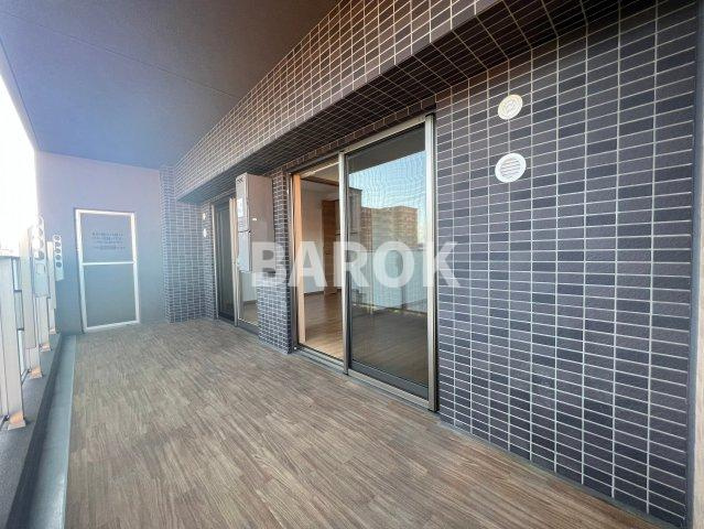 福岡市東区筥松２丁目の賃貸マンションのバルコニー