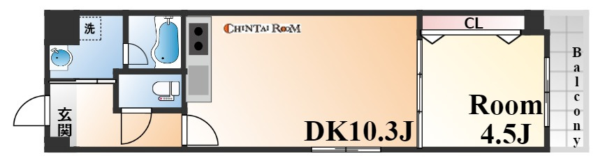 メルフィール岡本の間取り