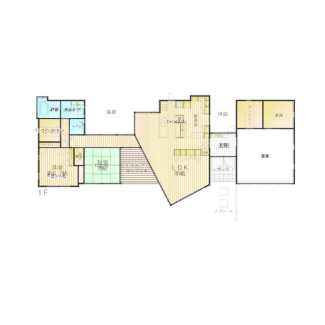 笹谷字中條　平屋建て　中古戸建て
