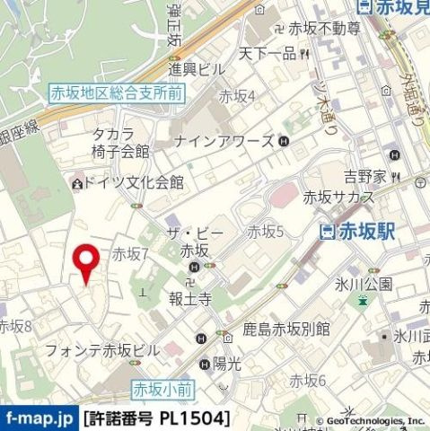 【地図】インペリアル赤坂フォーラム