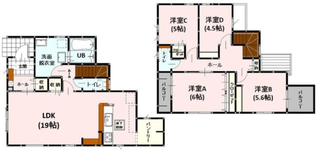 熊本市中央区出水８丁目の新築一戸建の間取り
