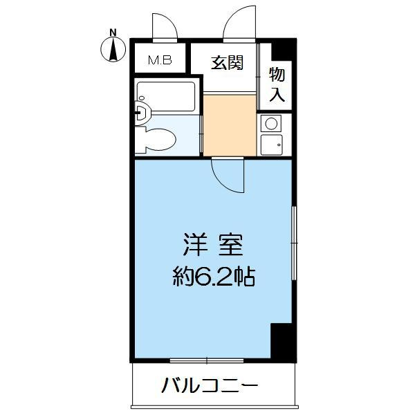 アリスト北昭和の間取り|１Kの間取りです