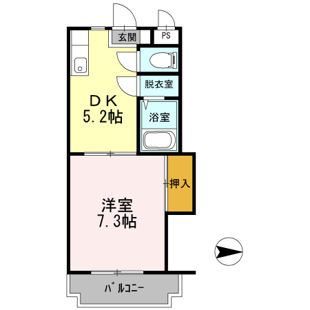 プライマリー花畑駅西【キャッシュバック対象】の間取り