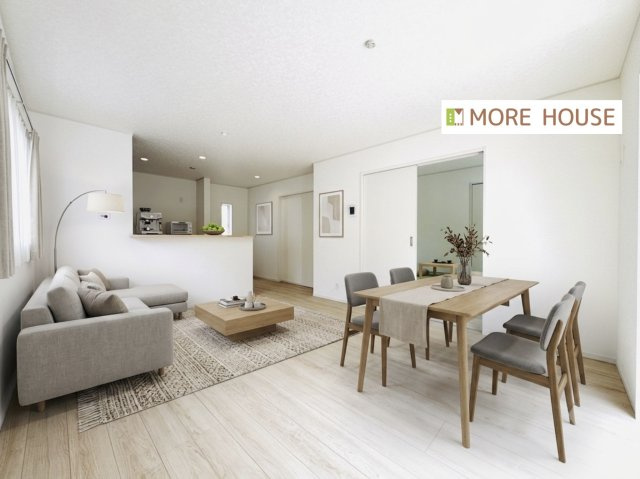 Cradle Garden伊勢崎市田部井町第9　新築住宅 3号棟の居間・リビング