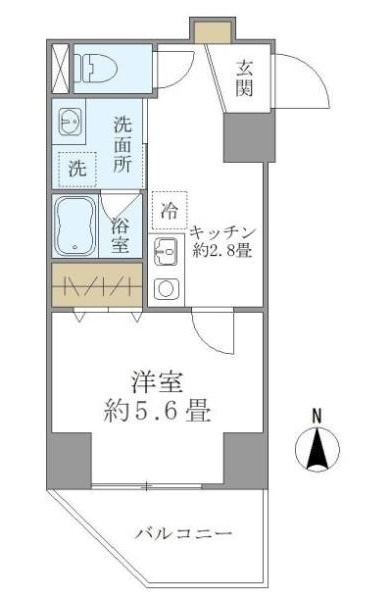 墨田区緑１丁目の賃貸マンションの間取り