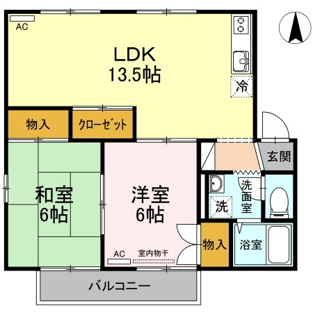 【間取り】 | セントラルハイツ今村　A棟