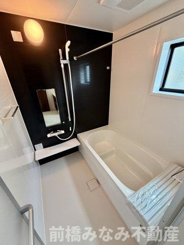 【新築】前橋市亀里町第１　３号棟(全３棟)　リーブルガーデン　新築建売分譲の浴室|ゆったり過ごせるお風呂です