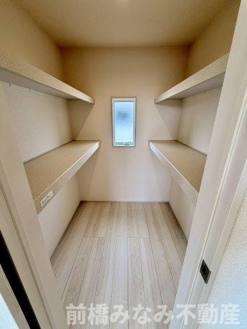 【新築】前橋市亀里町第１　２号棟(全３棟)　リーブルガーデン　新築建売分譲の収納|収納豊富です