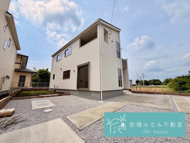 【新築】前橋市亀里町第１　１号棟(全３棟)　リーブルガーデン　新築建売分譲の外観|外観は落ち着いています