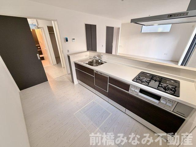 【新築】前橋市南町4丁目1期　限定1棟　ケーボックス　新築建売のキッチン|キッチンです