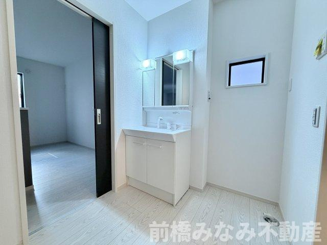 【新築】前橋市南町4丁目1期　限定1棟　ケーボックス　新築建売の独立洗面台|独立洗面台あり、毎朝おしゃれに忙しい女性の方におすすめです