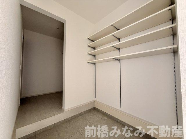【新築】前橋市南町4丁目1期　限定1棟　ケーボックス　新築建売の収納|大きなものも収納できそうです