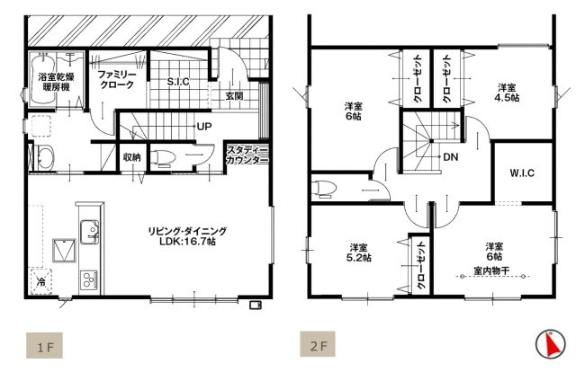 【新築】前橋市南町4丁目1期　限定1棟　ケーボックス　新築建売の間取り