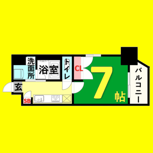 アールズタワー池下西　名古屋市賃貸　仲介手数料無料の間取り