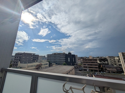 バルコニーからの景色です。