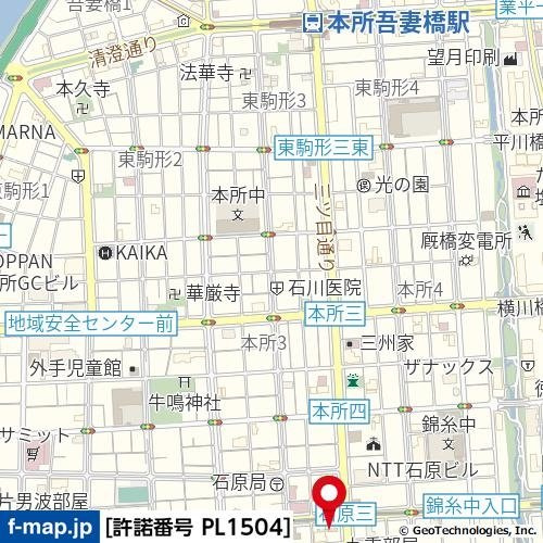 ダイアパレス錦糸町第５の地図