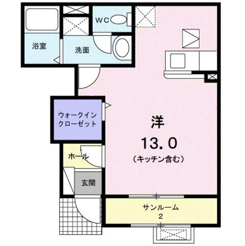シャルマン　Ⅱの間取り