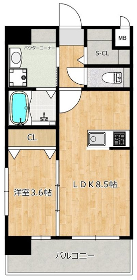 【間取り】 | RESIAS ONE TENJINMINAMI BLDG
