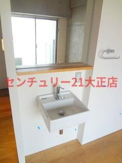 レオンコンフォート弁天町の洗面所