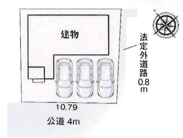 豊田市市木町第2　全1棟・1号棟の区画図