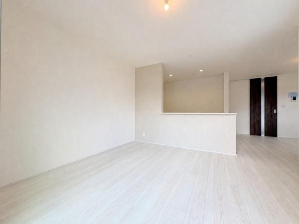 大和市福田の新築一戸建の居間・リビング|LDK18.5帖。