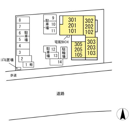 ピエドリオの区画図