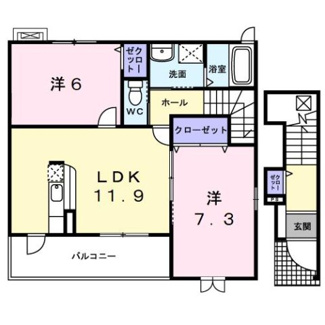 【間取り】 | ルーエ　Ａ