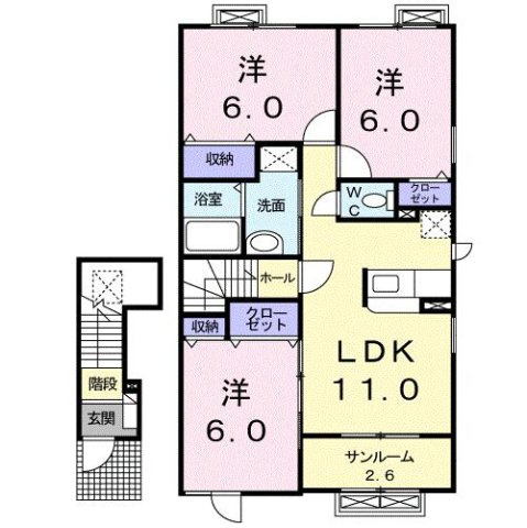 砺波市三郎丸のアパート