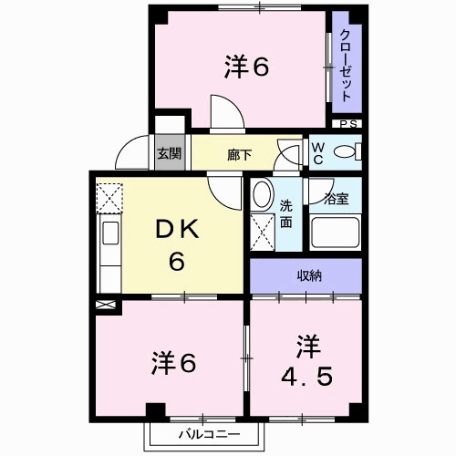 パティオ沙羅の間取り