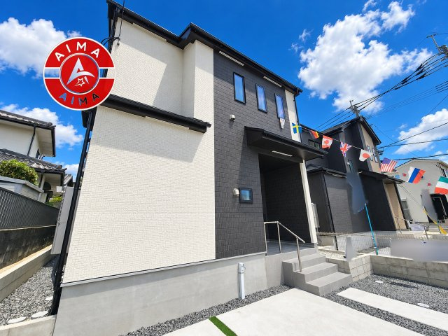 福岡市南区老司3丁目第1-2棟（B号棟）の外観|デザイン性のある外観です。