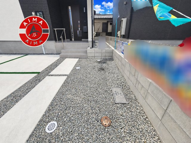 福岡市南区老司3丁目第1-2棟（B号棟）の外観|お庭で自由な時間を過ごせます。