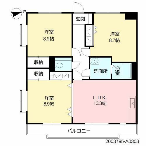 Ｋ＆Ｍ京塚ハイツの間取り