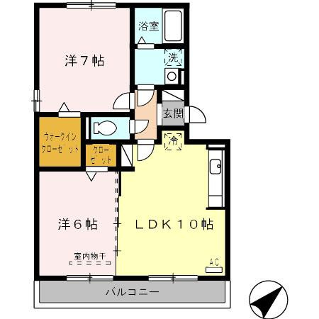 ソルティアAの間取り
