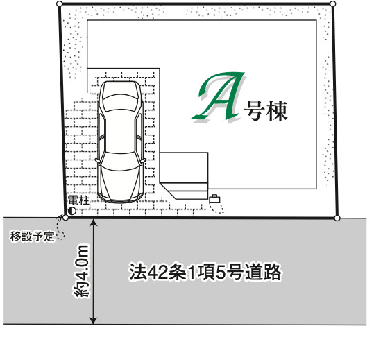 【仲介手数料無料】所沢市　松郷　４期　全１棟　所沢市の不動産なら西武ハウジングの区画図