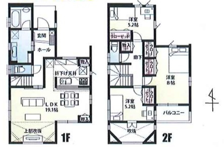 川越市むさし野南全19棟　新築戸建の間取り