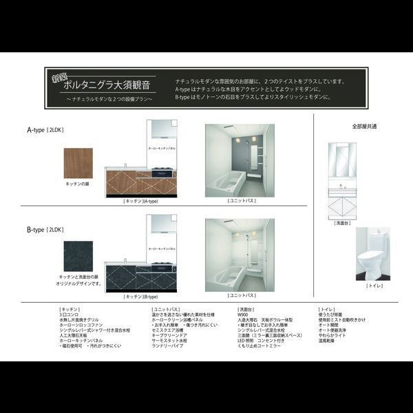 ポルタニグラ大須観音の内装|2号室はBタイプとなります