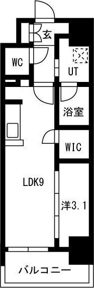 メイクスアート名駅WESTの間取り