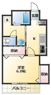 第二若木コーポ【おとり物件なし】#学生・社会人にオススメ！初期費用分割払いOK！の間取り