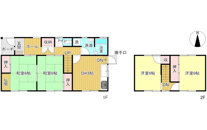 中古住宅　尾崎北町6丁目の間取り