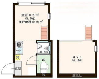 【間取り】 | ハーモニーテラス 新宿