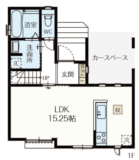 【仲介手数料無料】所沢市弥生町２期全２棟１号棟　所沢の不動産なら西武ハウジングの間取り