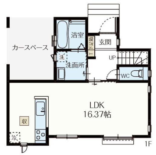 【仲介手数料無料】所沢市弥生町２期全２棟２号棟　所沢の不動産なら西武ハウジングの間取り