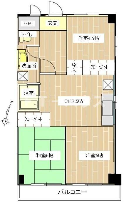 アミカル高橋の間取り