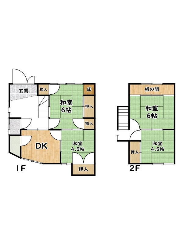 姫路市花田町小川/中古戸建の間取り