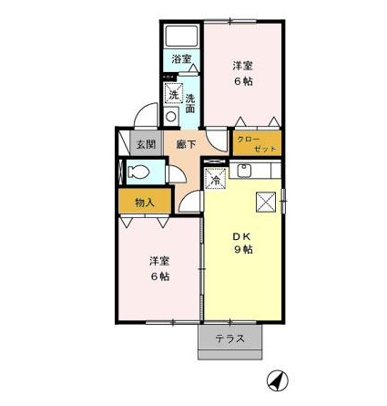 ベルドミール岡の間取り